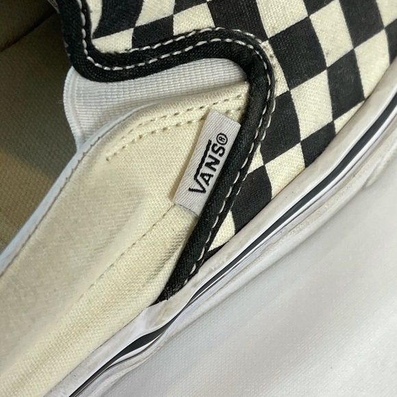 Vans Asher Checkered Slip-on Sneakers Men’s Size 8.5/ Women’s Size 10 - Picture 8 of 14